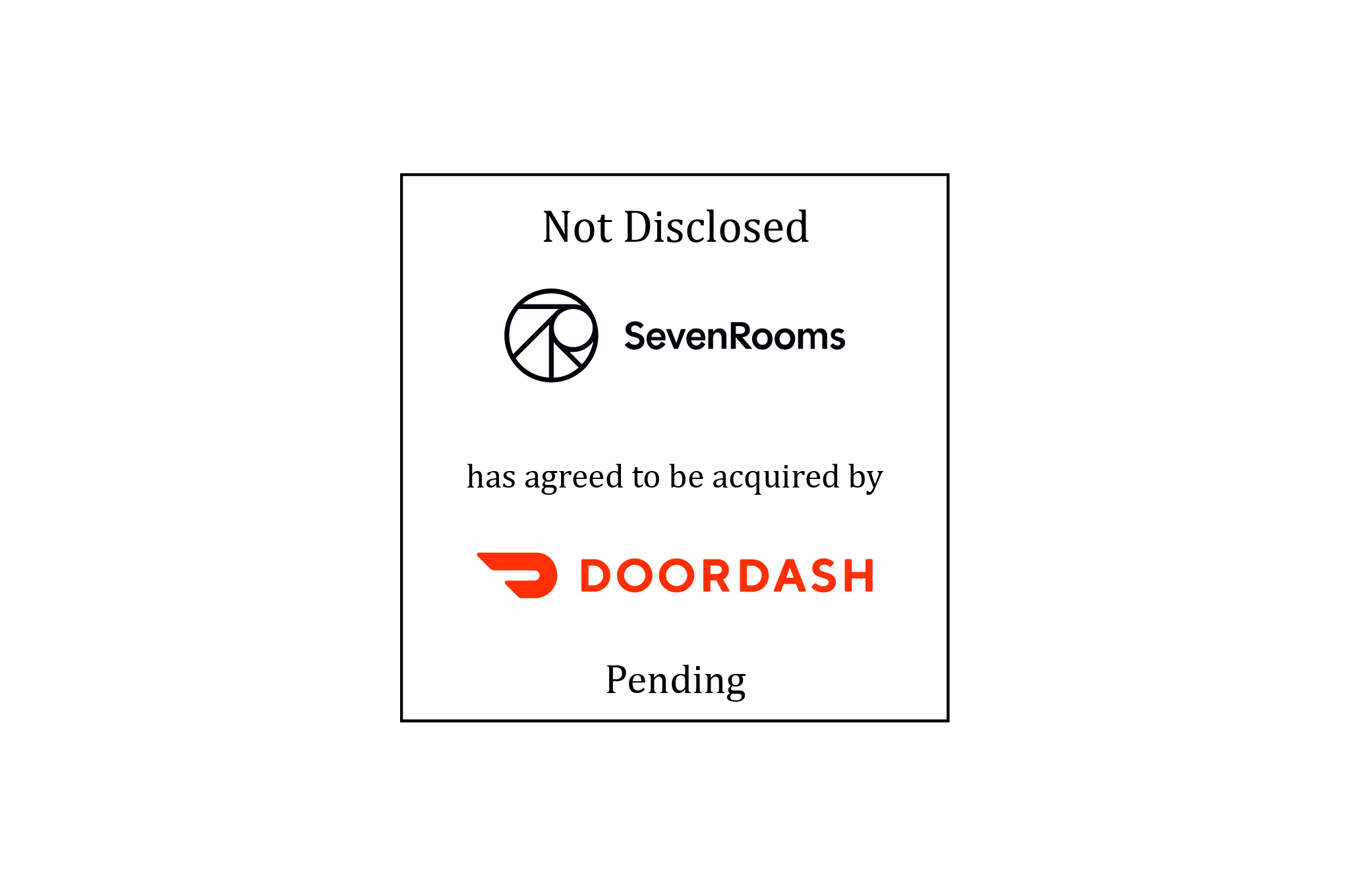 Not Disclosed | SevenRooms (logo) Has Agreed to be Acquired by DoorDash (logo) | Pending