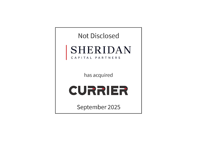Not disclosed | Sheridan Capital Partners (logo) has acquired Currier (logo) | September 2025