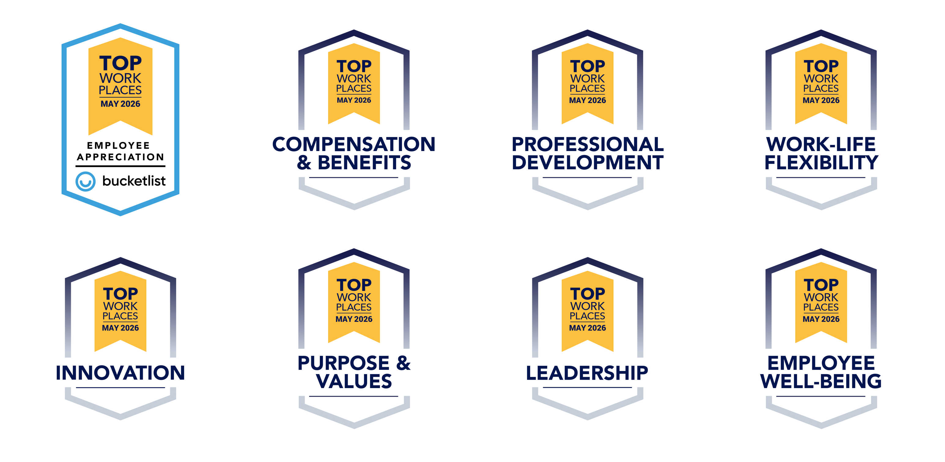 Top Workplaces Culture Badges