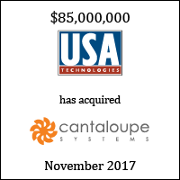 USA Technologies Has Agreed to Acquire Cantaloupe Systems