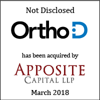 OrthoD has been acquired by Apposite Capital LLP March 2018